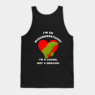 🦎 I'm a Lizard, Not a Dragon, Misunderstood Komodo Dragon Tank Top